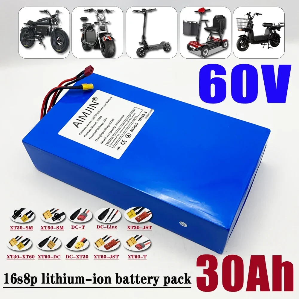 1000-3000W high-power 60V 30Ah - 60V 30Ah Electric Scooter Battery recension och pris