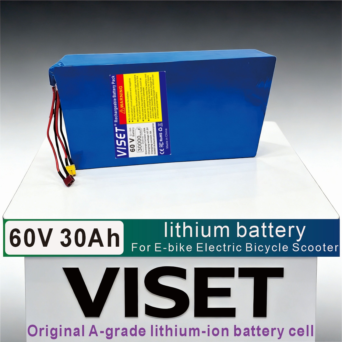 VISET 60V 30AH Bicycle 18650 M - 60V 30Ah Electric Scooter Battery recension och pris