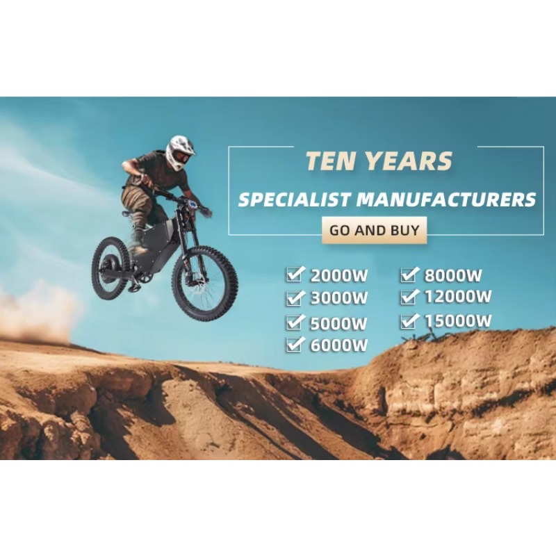 High Performance Enduro Bicycl - 72V 12000W Electric Dirt Bike recension och pris