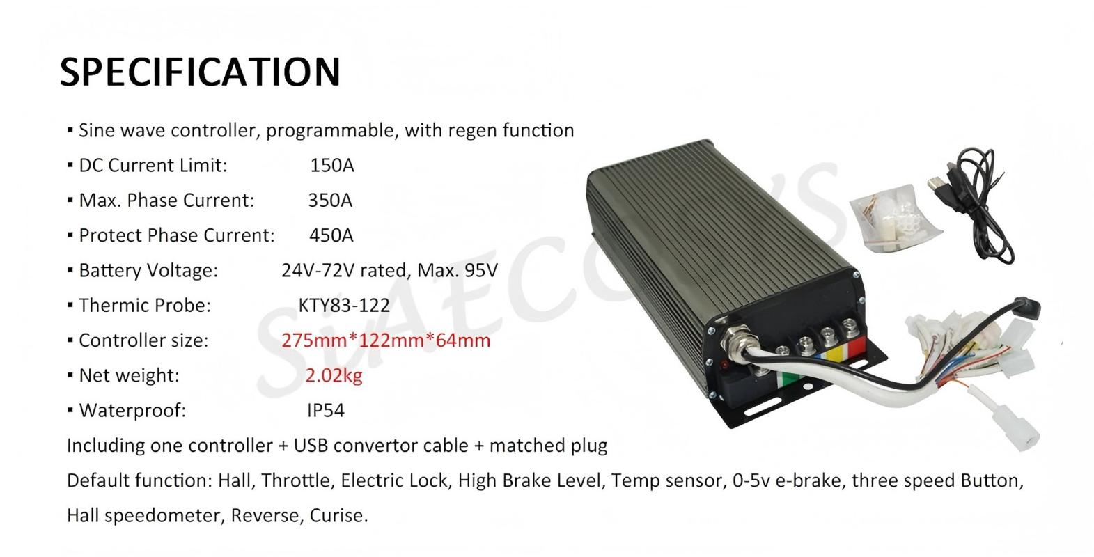 Sabvoton SVMC72150 Programmabl - Sabvoton Svmc72150 Controller Kit recension och pris